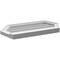 Ekena Millwork Half Round Surface Mount PVC Gable Vent w/ 2"W x 2"P Brickmould Sill Frame, 28"W x 14"H GVPHR28X1403SN - alternate 4